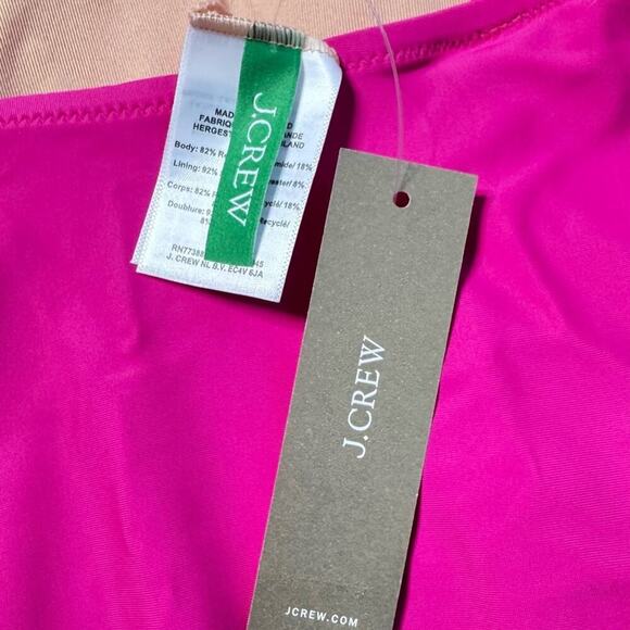 🆕 J Crew Ruffled Pink One-Piece Swimsuit. 14 NWT💥 - Picture 8 of 11